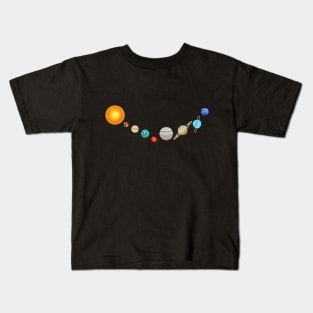 Smiling Solar System Kids T-Shirt